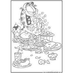 Dibujo para colorear: Garfield (Dibujos animados) #26269 - Dibujos para Colorear e Imprimir Gratis