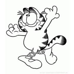 Dibujo para colorear: Garfield (Dibujos animados) #26272 - Dibujos para Colorear e Imprimir Gratis
