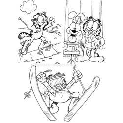Dibujo para colorear: Garfield (Dibujos animados) #26289 - Dibujos para Colorear e Imprimir Gratis