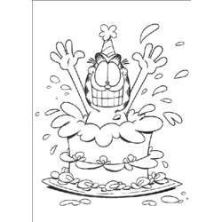 Dibujo para colorear: Garfield (Dibujos animados) #26292 - Dibujos para Colorear e Imprimir Gratis