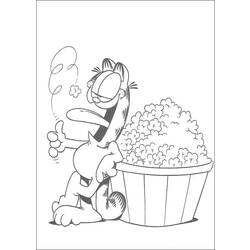 Dibujo para colorear: Garfield (Dibujos animados) #26295 - Dibujos para Colorear e Imprimir Gratis