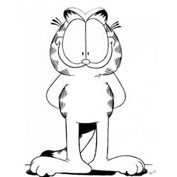 Dibujo para colorear: Garfield (Dibujos animados) #26296 - Dibujos para Colorear e Imprimir Gratis