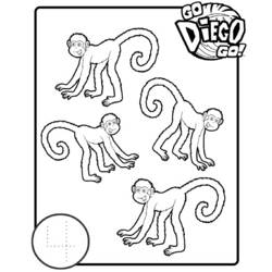 Dibujo para colorear: Go Diego! (Dibujos animados) #48515 - Dibujos para Colorear e Imprimir Gratis