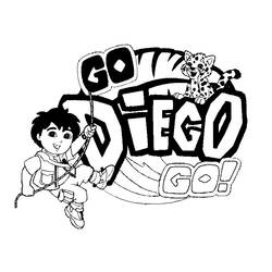 Dibujo para colorear: Go Diego! (Dibujos animados) #48551 - Dibujos para Colorear e Imprimir Gratis