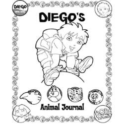 Dibujo para colorear: Go Diego! (Dibujos animados) #48578 - Dibujos para Colorear e Imprimir Gratis