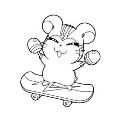 Dibujo para colorear: Hamtaro (Dibujos animados) #39904 - Dibujos para Colorear e Imprimir Gratis