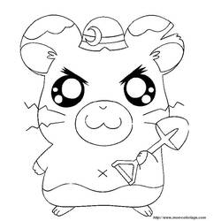 Dibujo para colorear: Hamtaro (Dibujos animados) #39983 - Dibujos para Colorear e Imprimir Gratis