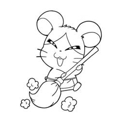 Dibujo para colorear: Hamtaro (Dibujos animados) #40004 - Dibujos para Colorear e Imprimir Gratis