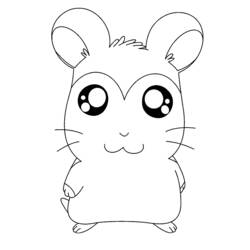 Dibujo para colorear: Hamtaro (Dibujos animados) #40019 - Dibujos para Colorear e Imprimir Gratis