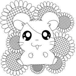 Dibujo para colorear: Hamtaro (Dibujos animados) #40044 - Dibujos para Colorear e Imprimir Gratis