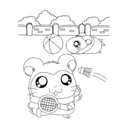 Dibujo para colorear: Hamtaro (Dibujos animados) #40098 - Dibujos para Colorear e Imprimir Gratis