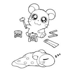 Dibujo para colorear: Hamtaro (Dibujos animados) #40112 - Dibujos para Colorear e Imprimir Gratis