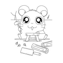 Dibujo para colorear: Hamtaro (Dibujos animados) #40130 - Dibujos para Colorear e Imprimir Gratis