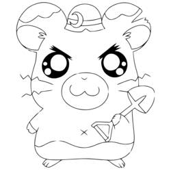 Dibujo para colorear: Hamtaro (Dibujos animados) #40172 - Dibujos para Colorear e Imprimir Gratis