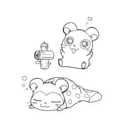 Dibujo para colorear: Hamtaro (Dibujos animados) #40197 - Dibujos para Colorear e Imprimir Gratis