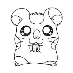 Dibujo para colorear: Hamtaro (Dibujos animados) #40198 - Dibujos para Colorear e Imprimir Gratis