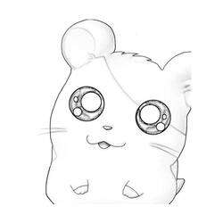 Dibujo para colorear: Hamtaro (Dibujos animados) #40209 - Dibujos para Colorear e Imprimir Gratis