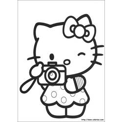 Dibujo para colorear: Hello Kitty (Dibujos animados) #36735 - Dibujos para Colorear e Imprimir Gratis