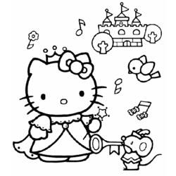 Dibujo para colorear: Hello Kitty (Dibujos animados) #36737 - Dibujos para Colorear e Imprimir Gratis