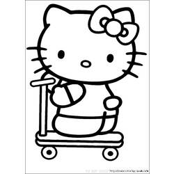 Dibujo para colorear: Hello Kitty (Dibujos animados) #36744 - Dibujos para Colorear e Imprimir Gratis