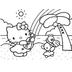 Dibujo para colorear: Hello Kitty (Dibujos animados) #36746 - Dibujos para Colorear e Imprimir Gratis