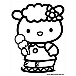 Dibujo para colorear: Hello Kitty (Dibujos animados) #36759 - Dibujos para Colorear e Imprimir Gratis