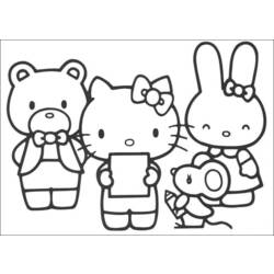 Dibujo para colorear: Hello Kitty (Dibujos animados) #36761 - Dibujos para Colorear e Imprimir Gratis