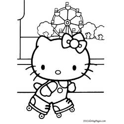 Dibujo para colorear: Hello Kitty (Dibujos animados) #36764 - Dibujos para Colorear e Imprimir Gratis