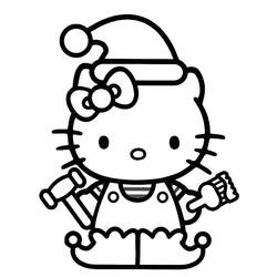 Dibujo para colorear: Hello Kitty (Dibujos animados) #36769 - Dibujos para Colorear e Imprimir Gratis