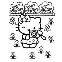 Dibujo para colorear: Hello Kitty (Dibujos animados) #36788 - Dibujos para Colorear e Imprimir Gratis