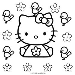Dibujo para colorear: Hello Kitty (Dibujos animados) #36789 - Dibujos para Colorear e Imprimir Gratis
