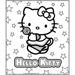 Dibujo para colorear: Hello Kitty (Dibujos animados) #36797 - Dibujos para Colorear e Imprimir Gratis