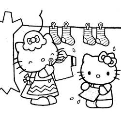 Dibujo para colorear: Hello Kitty (Dibujos animados) #36801 - Dibujos para Colorear e Imprimir Gratis