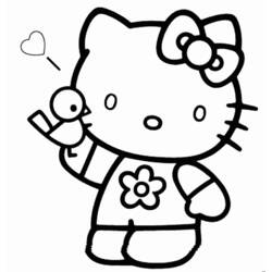 Dibujo para colorear: Hello Kitty (Dibujos animados) #36804 - Dibujos para Colorear e Imprimir Gratis