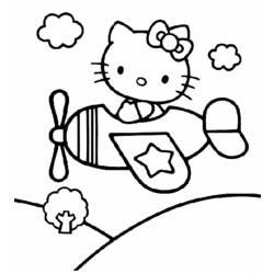 Dibujo para colorear: Hello Kitty (Dibujos animados) #36806 - Dibujos para Colorear e Imprimir Gratis