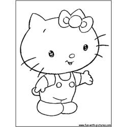 Dibujo para colorear: Hello Kitty (Dibujos animados) #36808 - Dibujos para Colorear e Imprimir Gratis