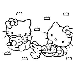 Dibujo para colorear: Hello Kitty (Dibujos animados) #36818 - Dibujos para Colorear e Imprimir Gratis