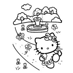 Dibujo para colorear: Hello Kitty (Dibujos animados) #36819 - Dibujos para Colorear e Imprimir Gratis