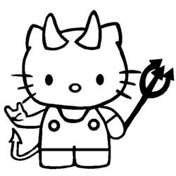 Dibujo para colorear: Hello Kitty (Dibujos animados) #36822 - Dibujos para Colorear e Imprimir Gratis