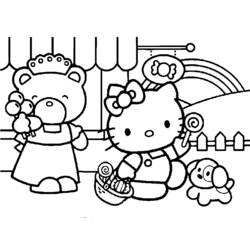 Dibujo para colorear: Hello Kitty (Dibujos animados) #36824 - Dibujos para Colorear e Imprimir Gratis