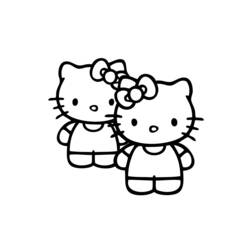 Dibujo para colorear: Hello Kitty (Dibujos animados) #36829 - Dibujos para Colorear e Imprimir Gratis