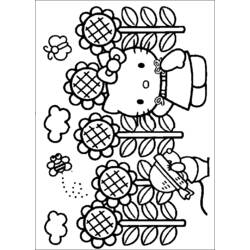 Dibujo para colorear: Hello Kitty (Dibujos animados) #36832 - Dibujos para Colorear e Imprimir Gratis