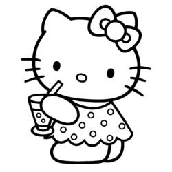 Dibujo para colorear: Hello Kitty (Dibujos animados) #36853 - Dibujos para Colorear e Imprimir Gratis