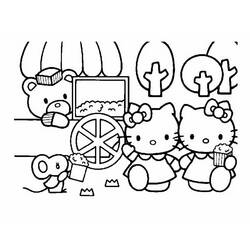 Dibujo para colorear: Hello Kitty (Dibujos animados) #36855 - Dibujos para Colorear e Imprimir Gratis