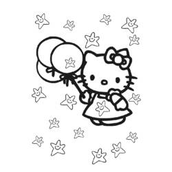 Dibujo para colorear: Hello Kitty (Dibujos animados) #36862 - Dibujos para Colorear e Imprimir Gratis