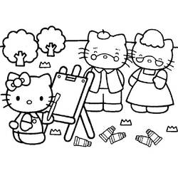 Dibujo para colorear: Hello Kitty (Dibujos animados) #36864 - Dibujos para Colorear e Imprimir Gratis