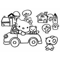 Dibujo para colorear: Hello Kitty (Dibujos animados) #36868 - Dibujos para Colorear e Imprimir Gratis