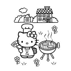 Dibujo para colorear: Hello Kitty (Dibujos animados) #36870 - Dibujos para Colorear e Imprimir Gratis