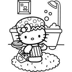 Dibujo para colorear: Hello Kitty (Dibujos animados) #36880 - Dibujos para Colorear e Imprimir Gratis