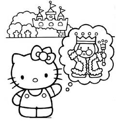 Dibujo para colorear: Hello Kitty (Dibujos animados) #36882 - Dibujos para Colorear e Imprimir Gratis